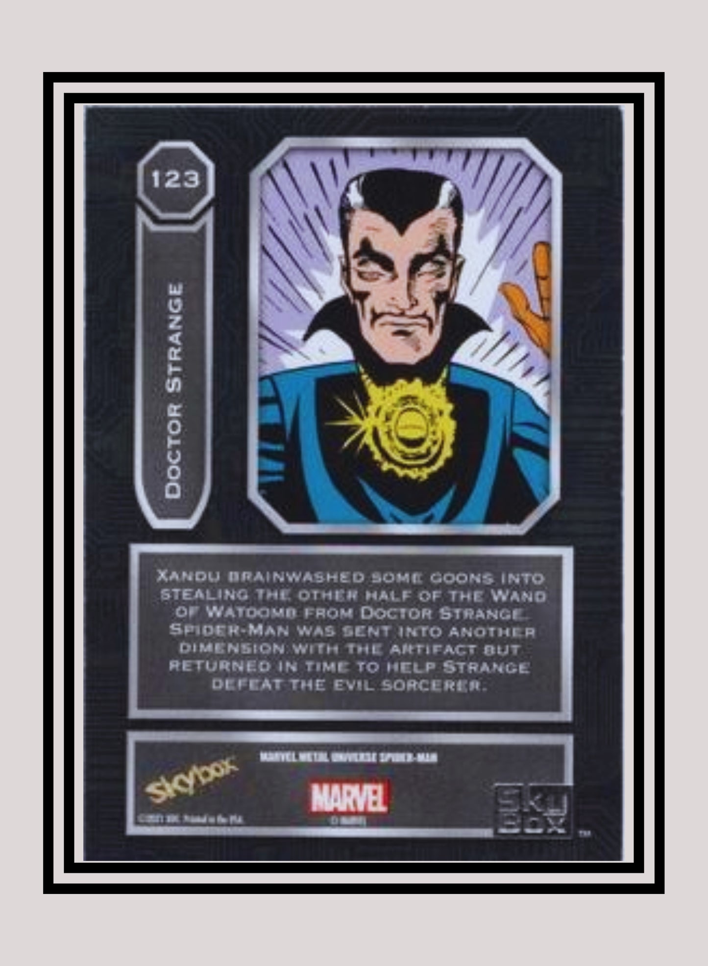 Marvel! 1x Doctor Strange - Base High Series (#123 - 2021 Upper Deck Spiderman Metal Universe)