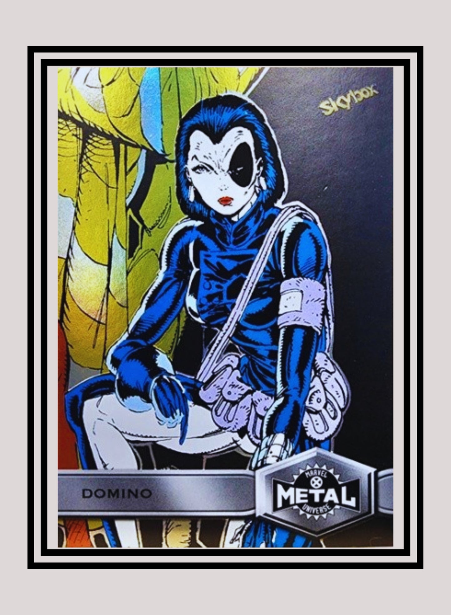 Marvel! 1x Domino - Base High Series (#124 - 2021 Upper Deck X-Men Metal Universe)