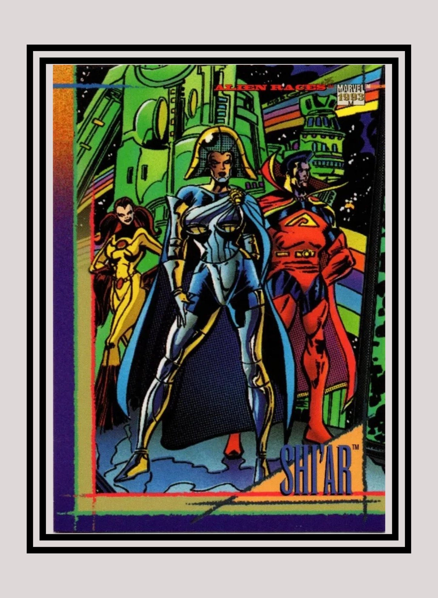 Marvel! 1x Shi'ar - Base (#124 - 1993 Skybox Marvel Universe Series 4)