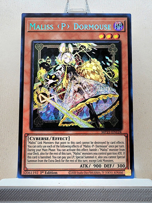 Yugioh! 1x Maliss <P> Dormouse (MP25 - Prismatic Secret Rare) 1st Edition