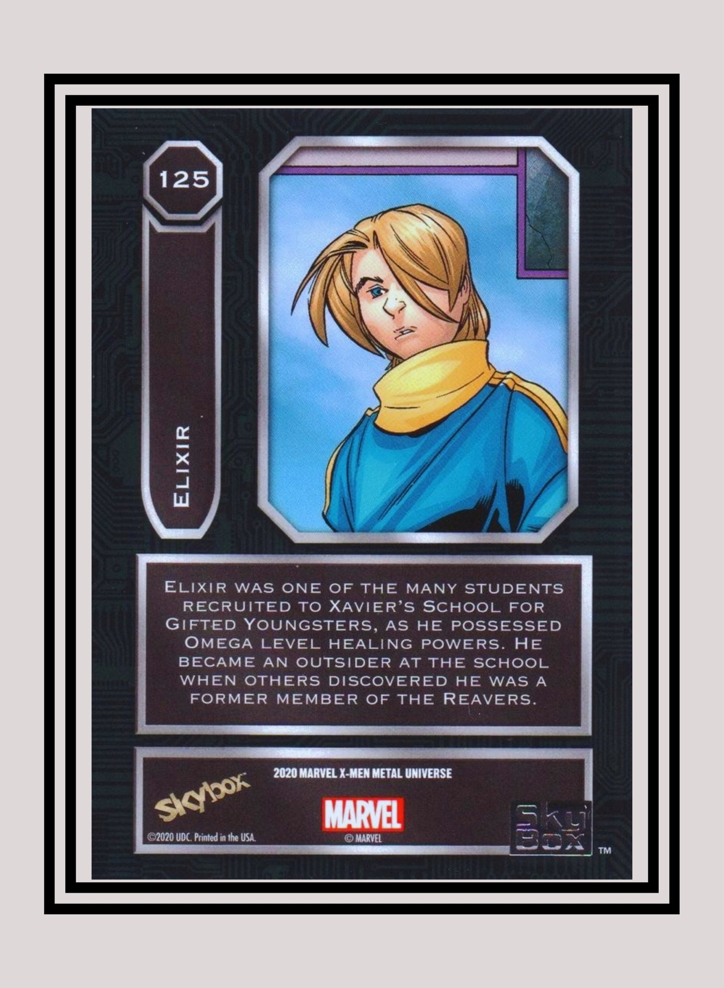 Marvel! 1x Elixir - Base High Series (#125 - 2021 Upper Deck X-Men Metal Universe)