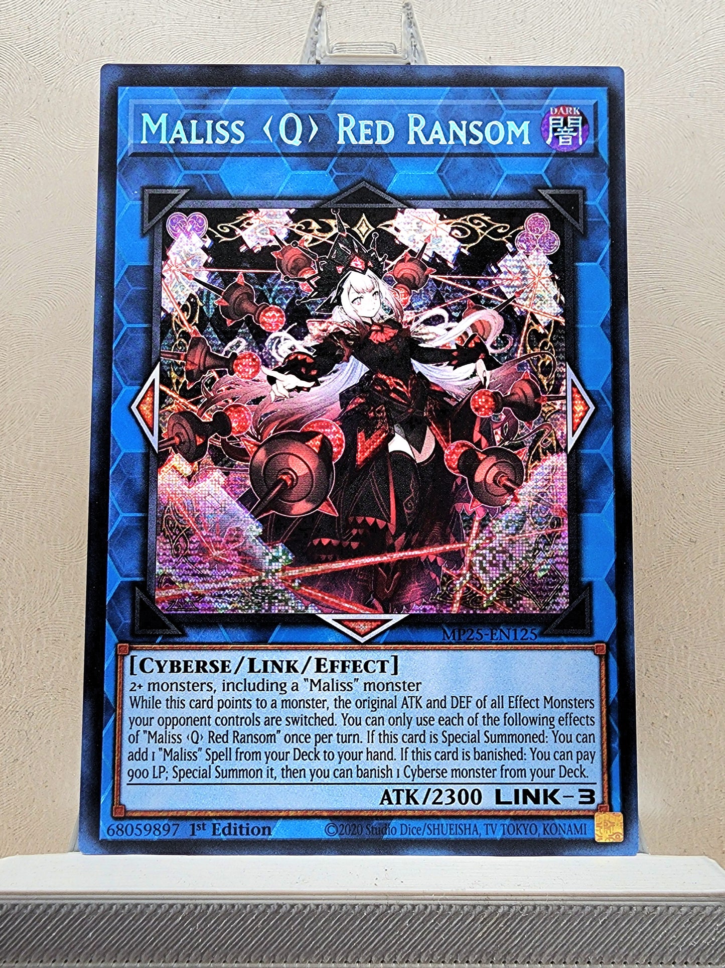 Yugioh! 1x Maliss <Q> Red Ransom (MP25 - Prismatic Secret Rare) 1st Edition