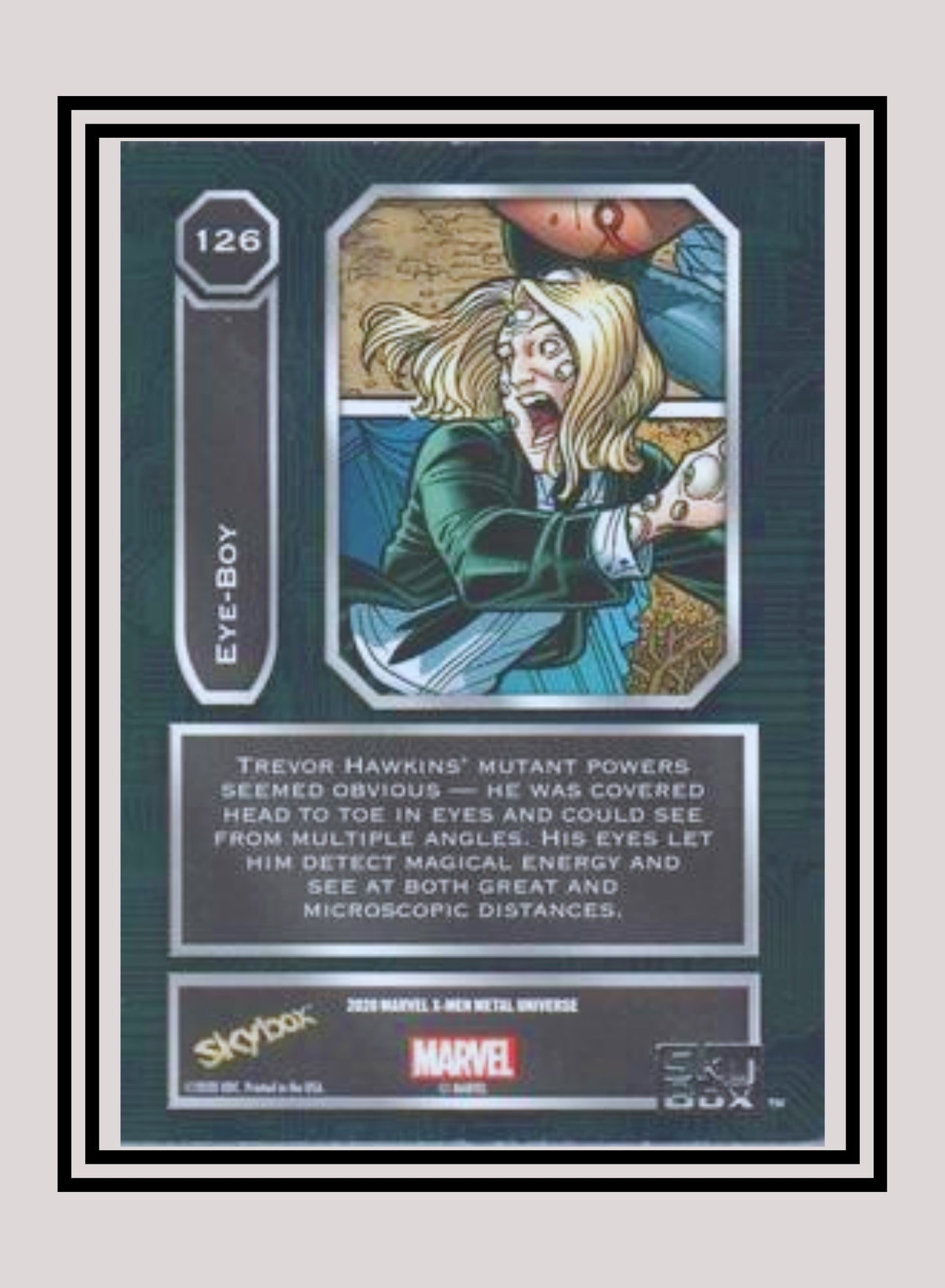 Marvel! 1x Eye-Boy - Base High Series (#126 - 2021 Upper Deck X-Men Metal Universe)