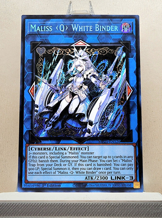 Yugioh! 1x Maliss <Q> White Binder (MP25 - Prismatic Secret Rare) 1st Edition