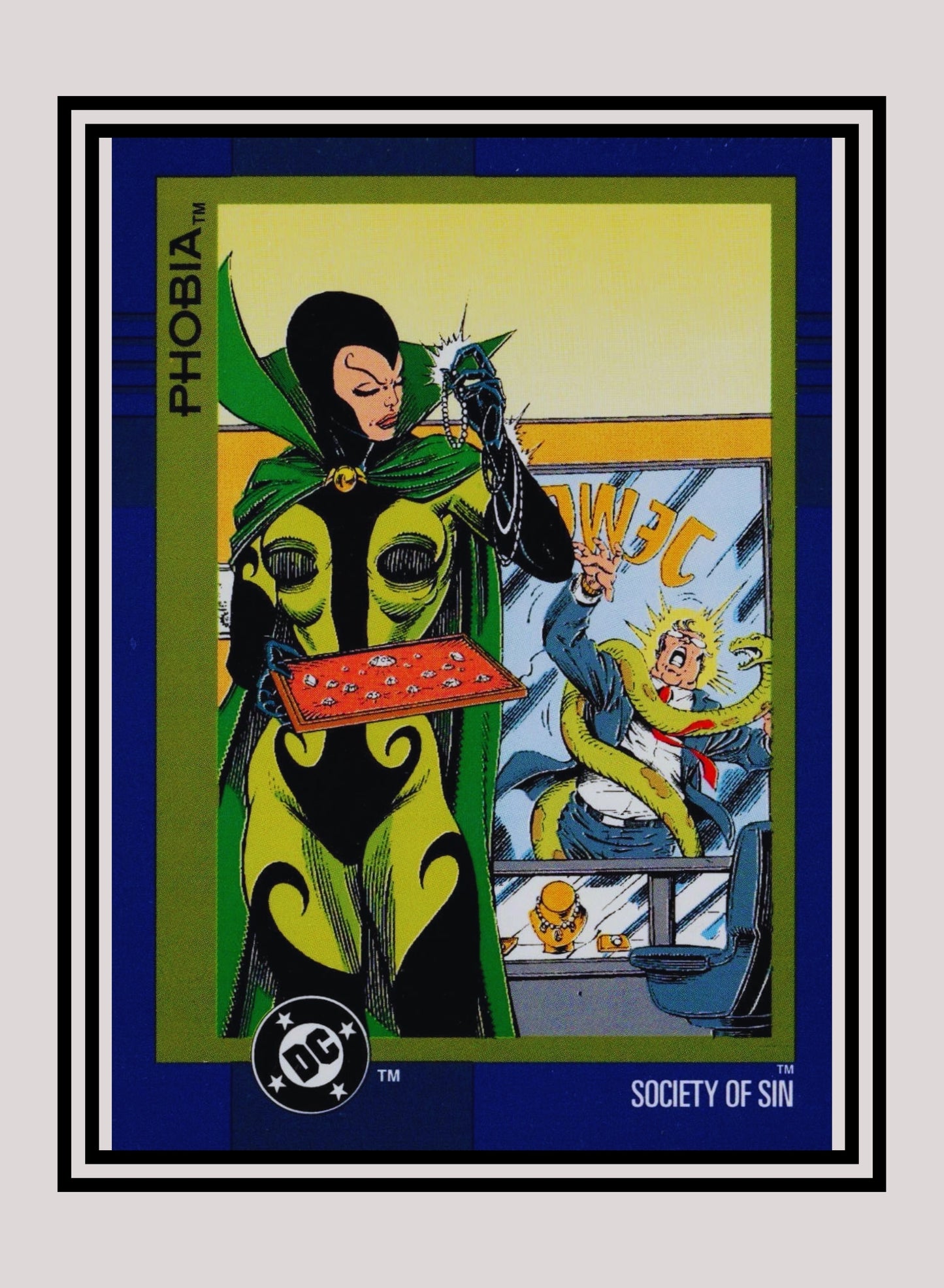 DC! 1x Phobia - Base (#127 - 1993 Skybox DC Cosmic Teams)