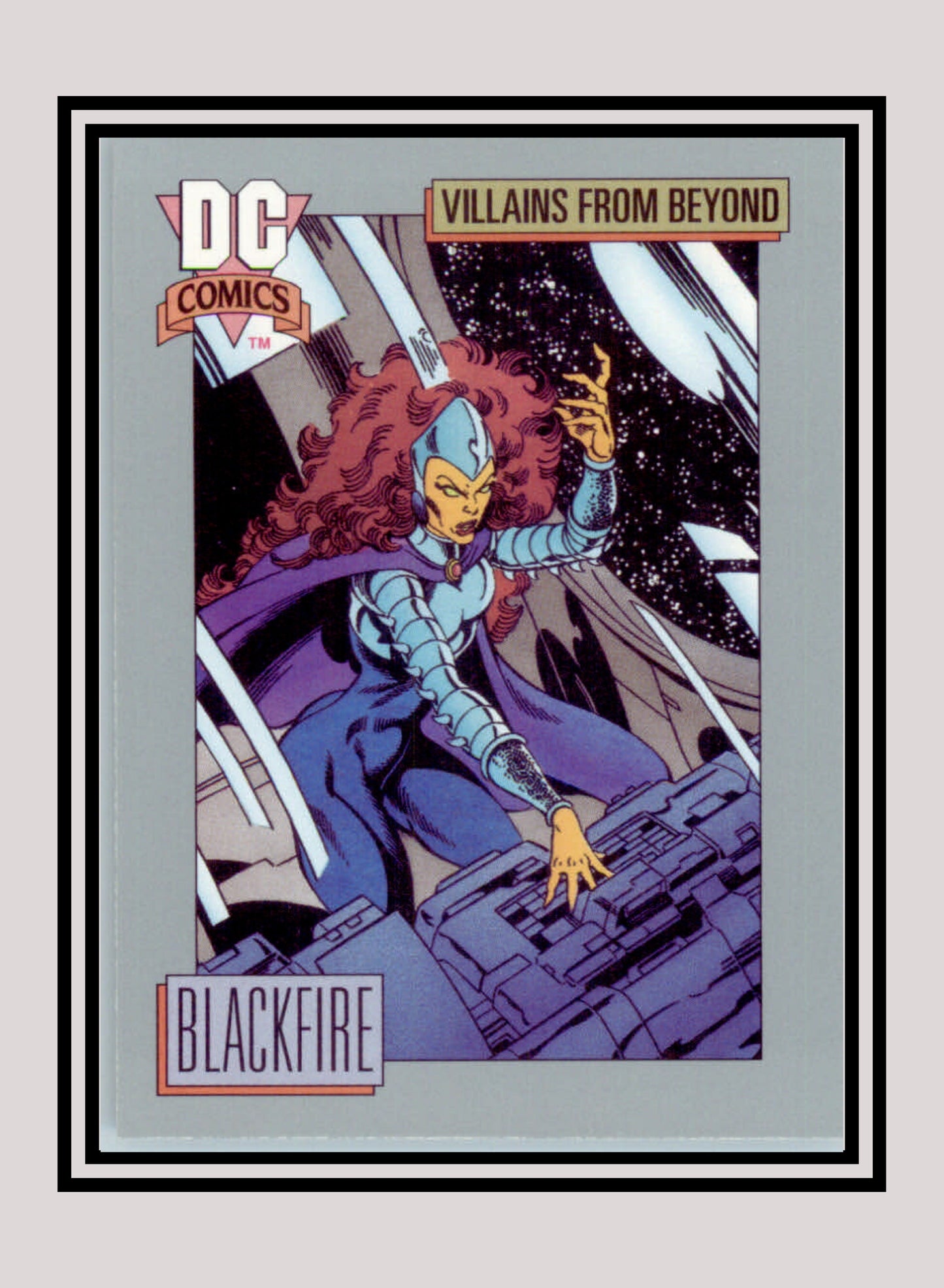 DC! 1x Blackfire - Base (#127 - 1991 Impel DC Cosmic Cards)