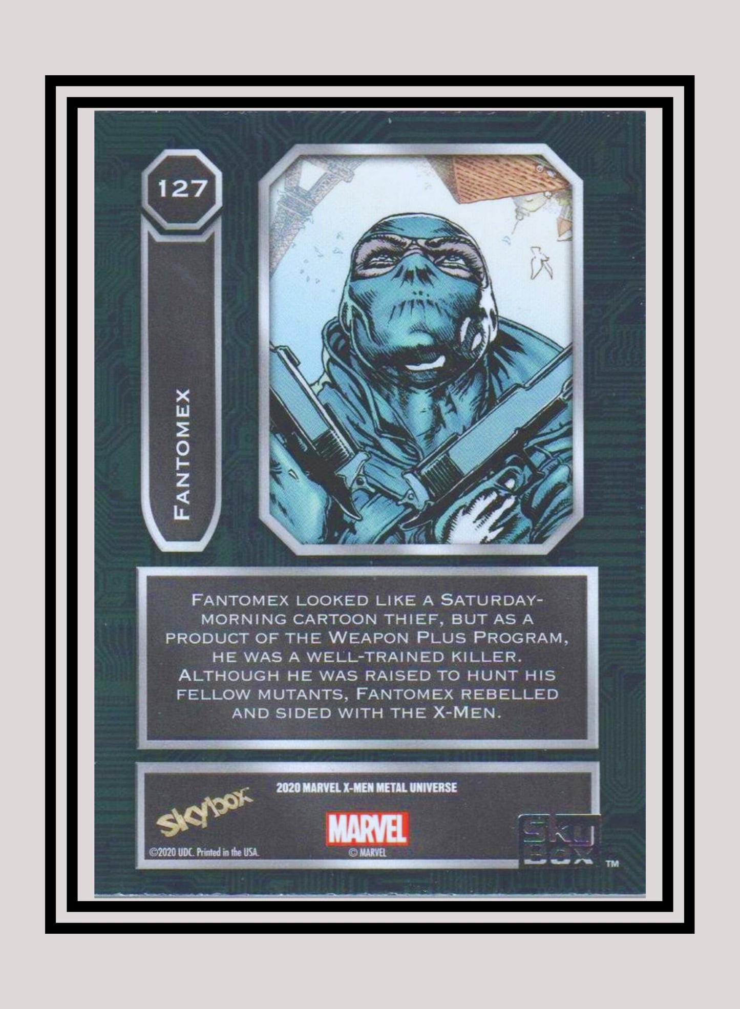 Marvel! 1x Fantomex - Base High Series (#127 - 2021 Upper Deck X-Men Metal Universe)