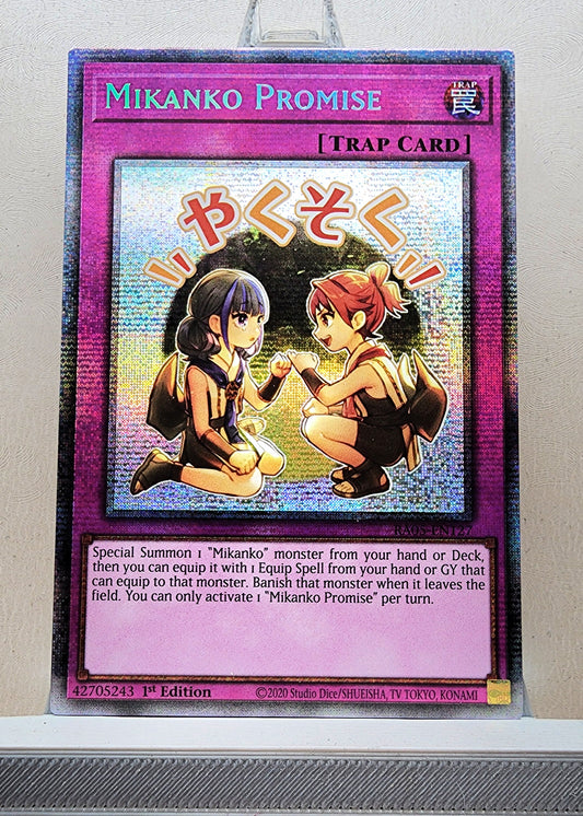 Yugioh! 1x Mikanko Promise Stamp Artwork (RA05 - Starlight Rare) 1st Edition