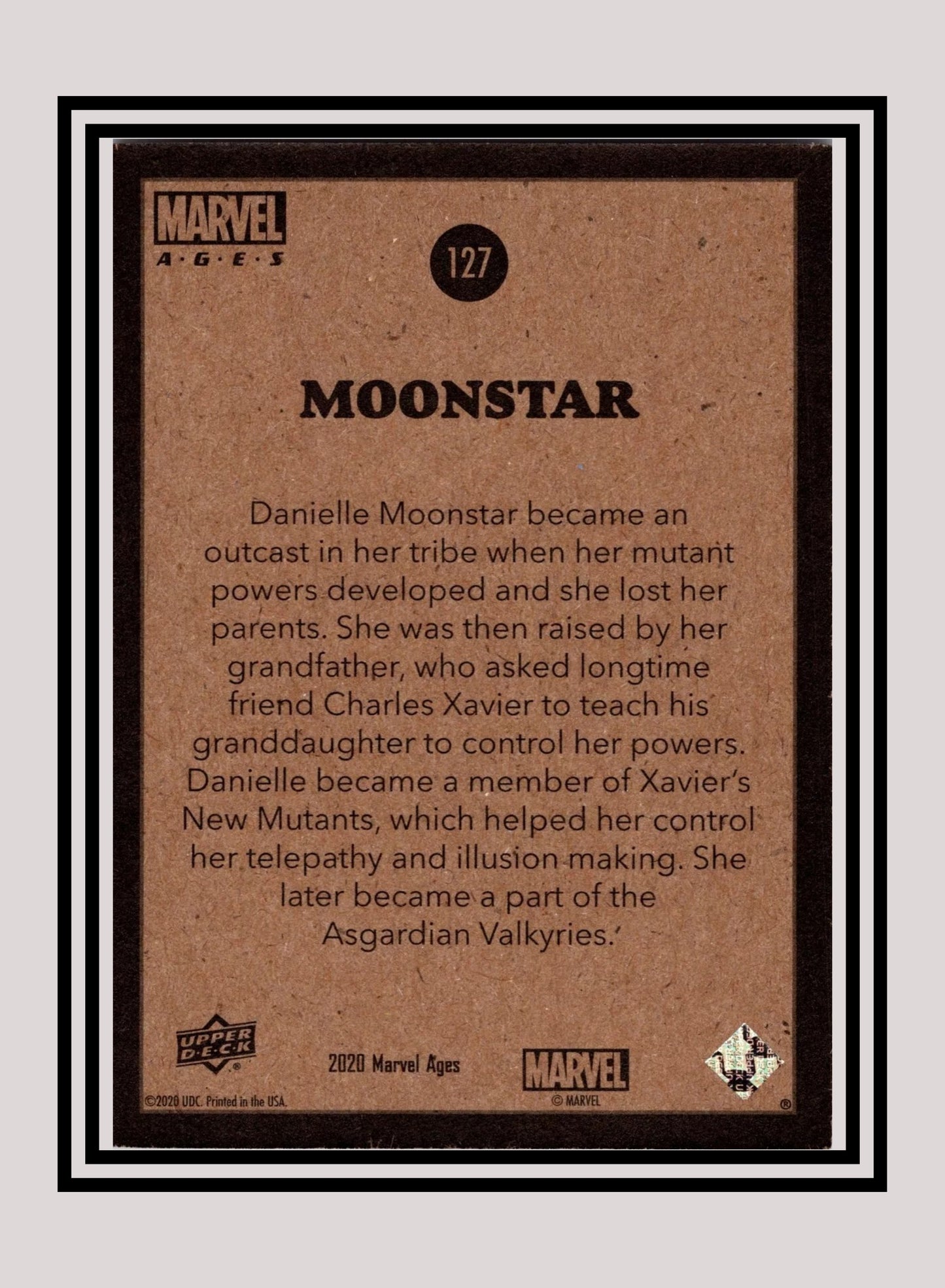 Marvel! 1x Moonstar - Base (#127 - 2020 Upper Deck Marvel Ages)