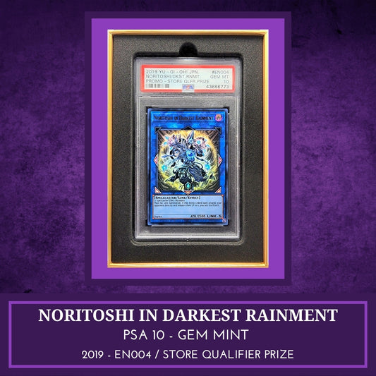 Yugioh! 1x Noritoshi in Darkest Rainment PSA 10 (2019-EN004 - Ultra Rare) Store Qualifier Prize