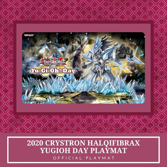 Yugioh! 1x 2020 Crystron Halqifibrax Yugioh Day SEALED (Official Playmat)