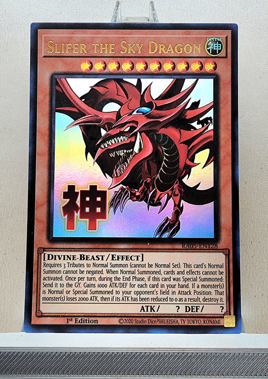 Yugioh! 1x Slifer the Sky Dragon Stamp Artwork (RA05 - Ultra Rare) 1st Edition