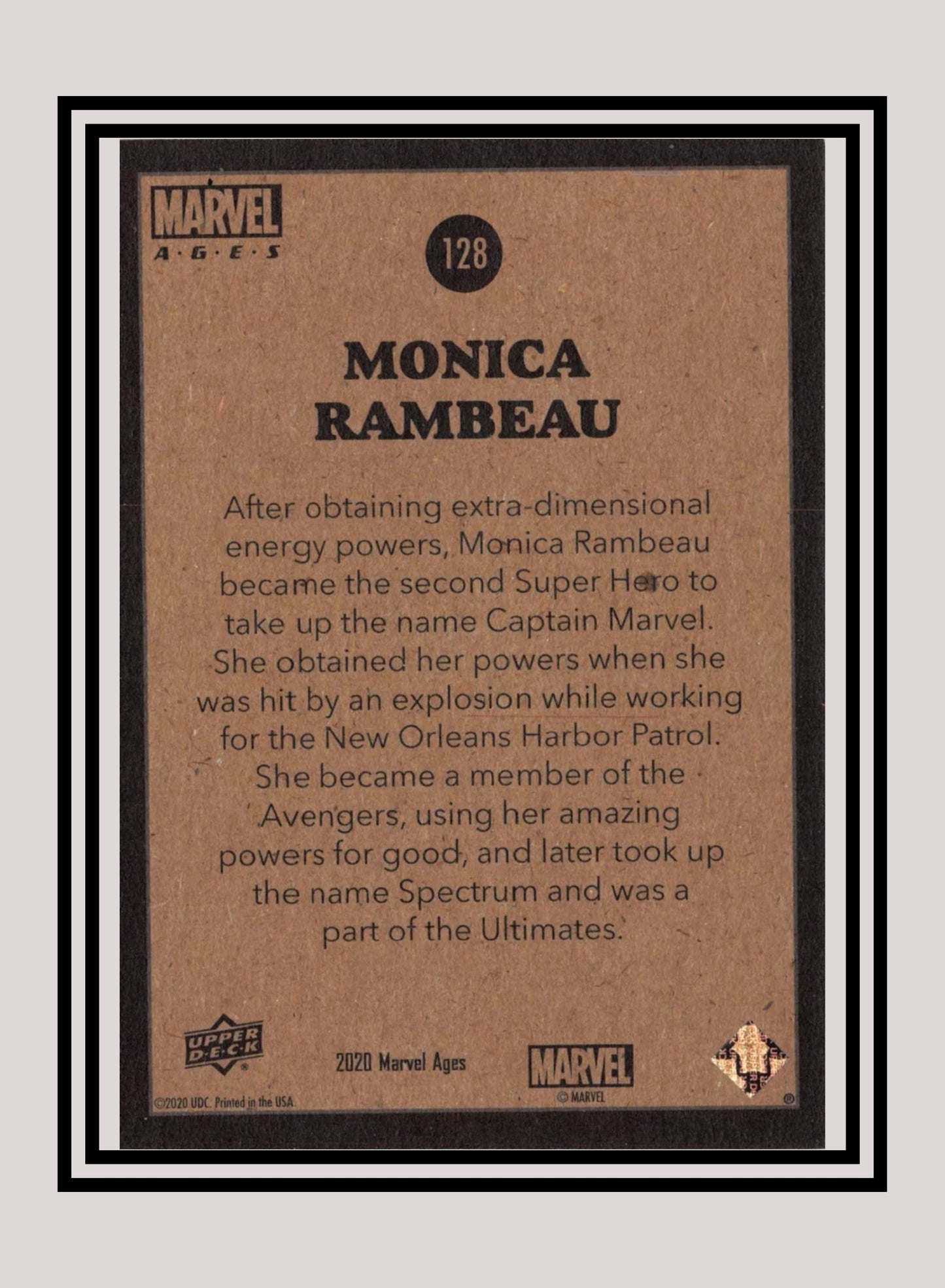 Marvel! 1x Monica Rambeau - Base (#128 - 2020 Upper Deck Marvel Ages)