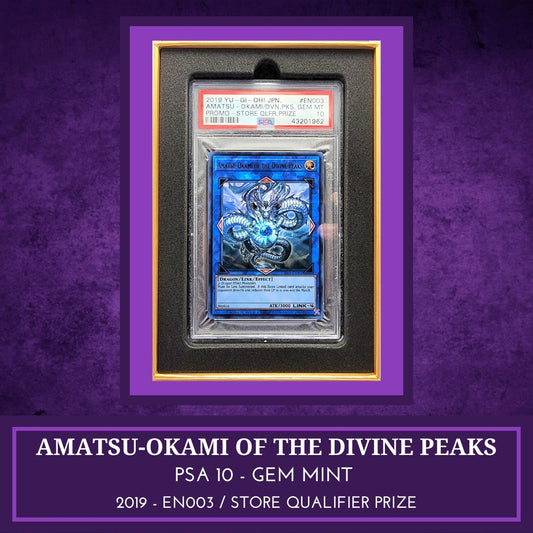 Yugioh! 1x Amatsu-Okami of the Divine Peaks PSA 10 (2019-EN003 - Ultra Rare) Store Qualifier Prize