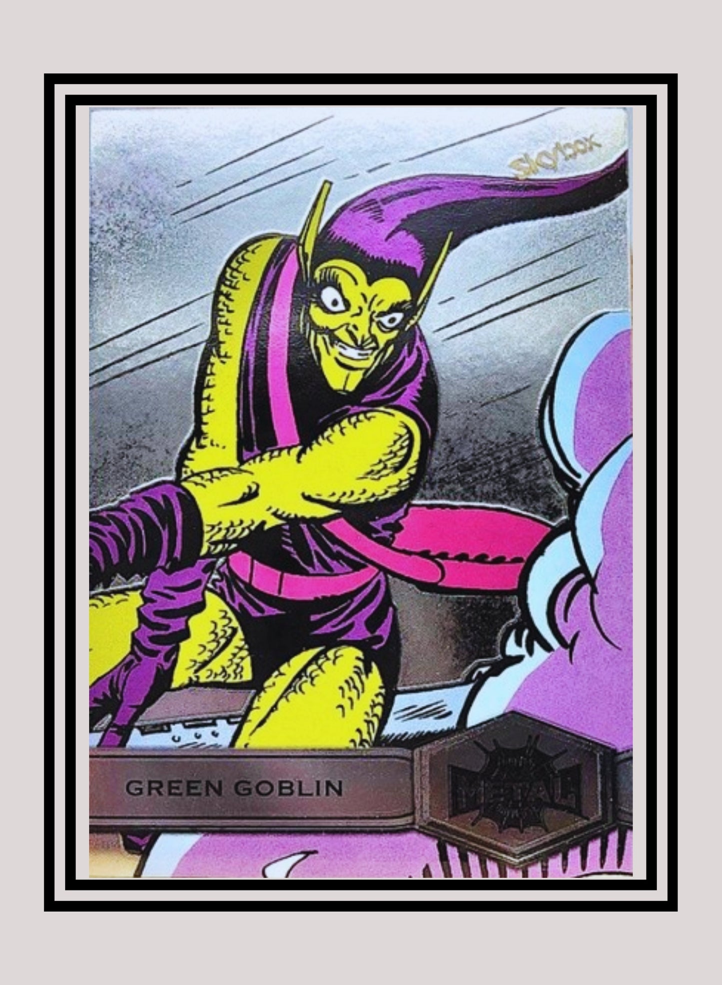 Marvel! 1x Green Goblin - Base High Series (#129 - 2021 Upper Deck Spiderman Metal Universe)