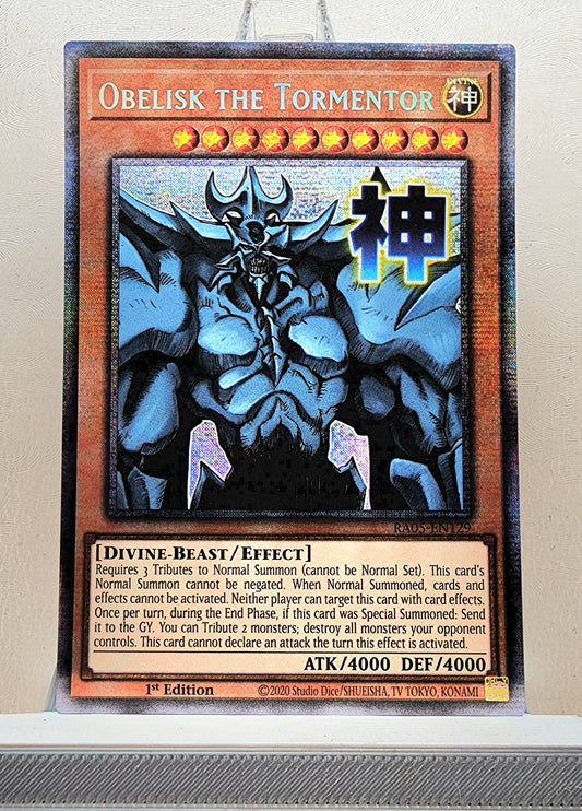 Yugioh! 1x Obelisk the Tormentor Stamp Artwork (RA05 - Starlight Rare) 1st Edition