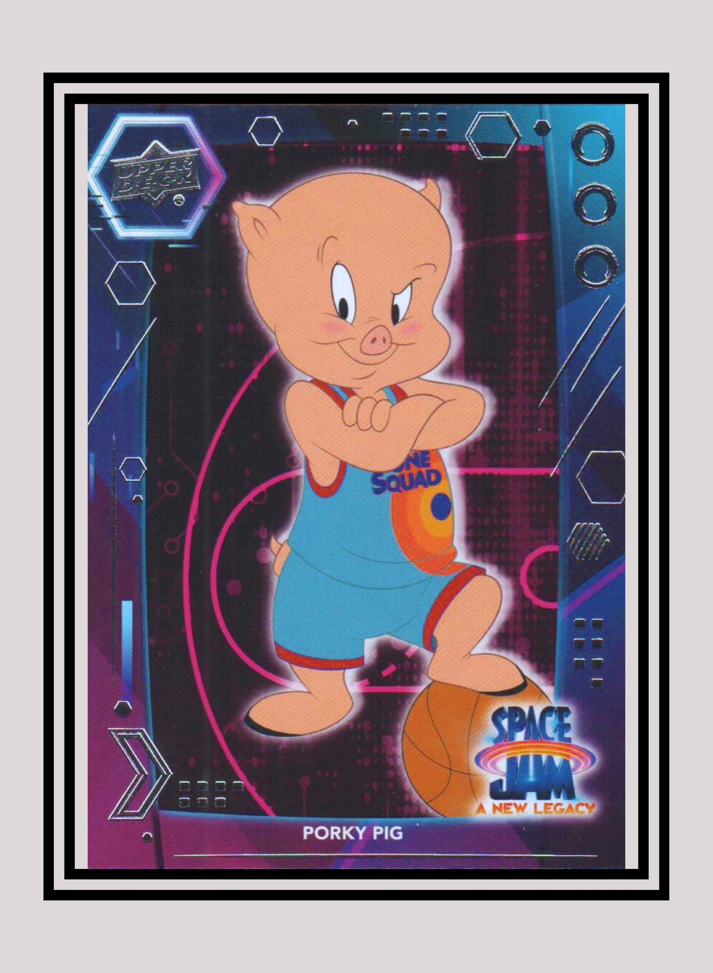 1x Porky Pig - Base/Blue Parallel (#12 - 2021 Upper Deck Space Jam: A New Legacy)