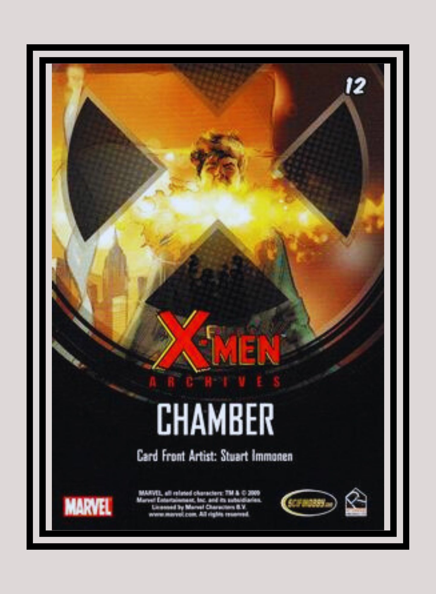 Marvel! 1x Chamber - Base (#12 - 2009 Rittenhouse X-Men Archives)