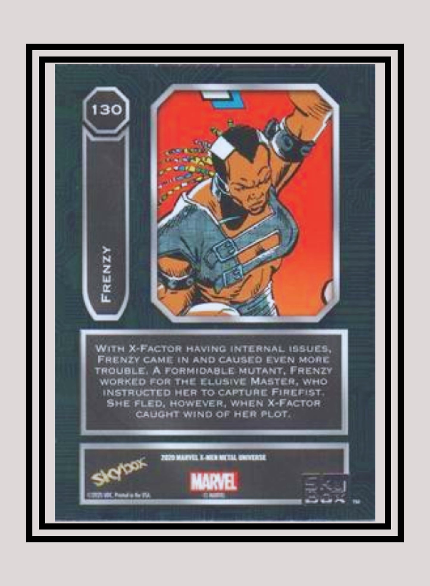 Marvel! 1x Frenzy - Base High Series (#130 - 2021 Upper Deck X-Men Metal Universe)