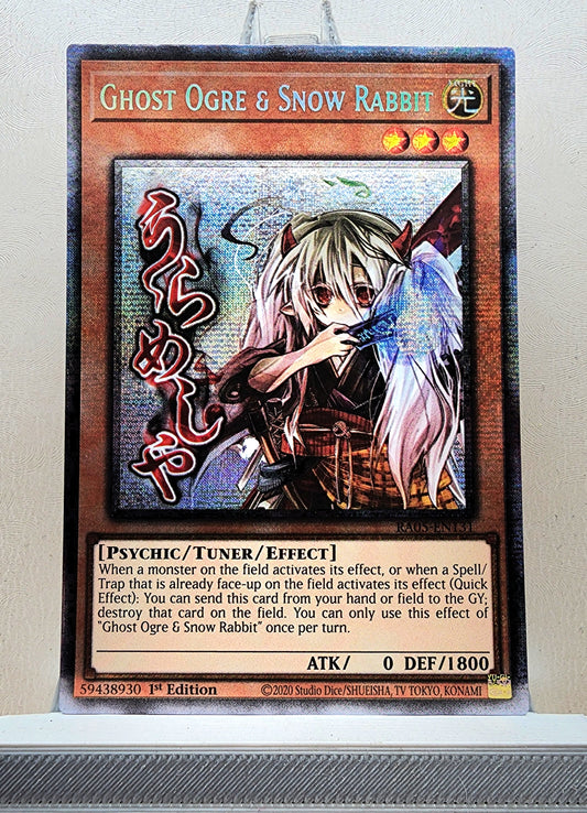 Yugioh! 1x Ghost Ogre & Snow Rabbit Stamp Artwork (RA05 - Starlight Rare) 1st Edition