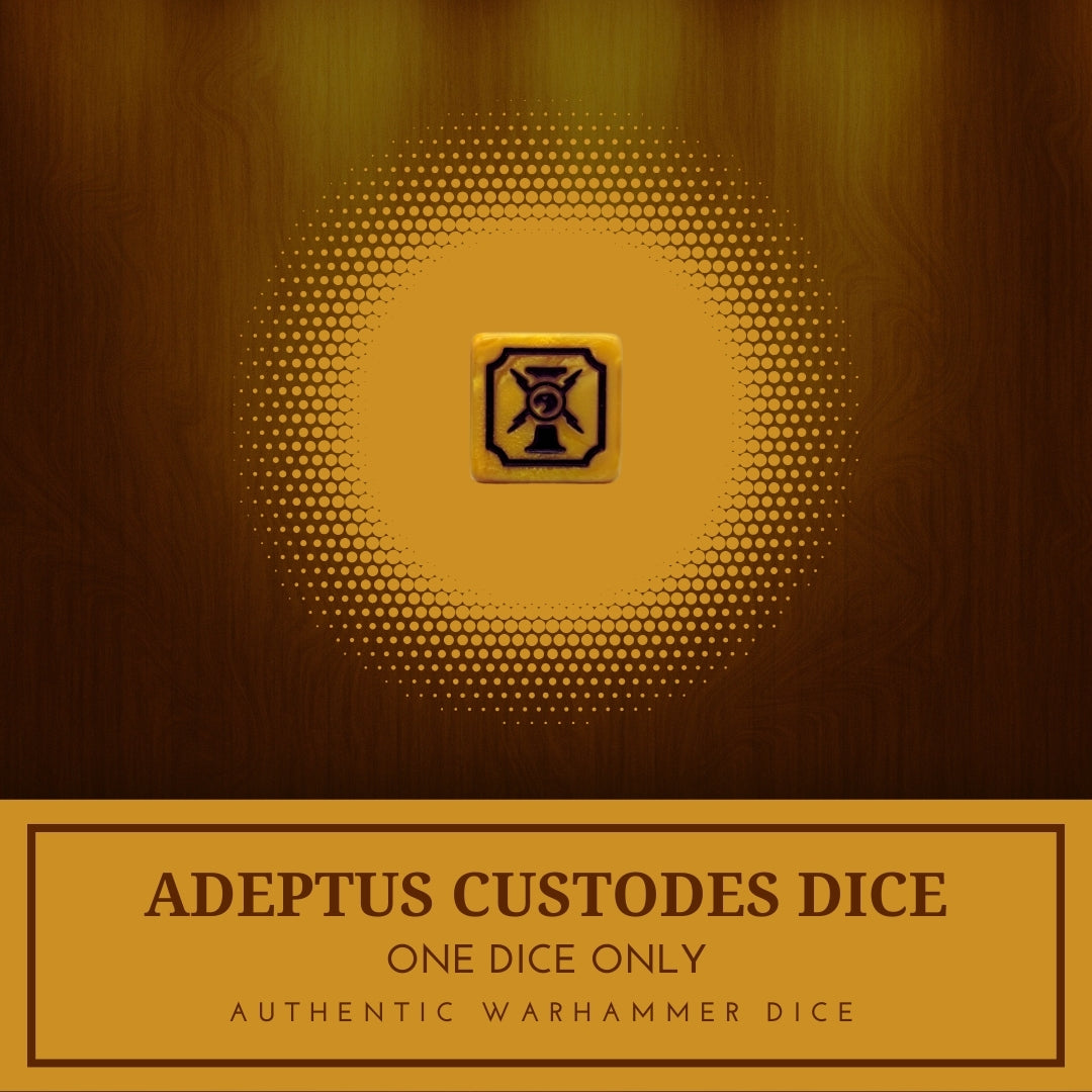 1x Adeptus Custodes Gold Dice - Warhammer 40K