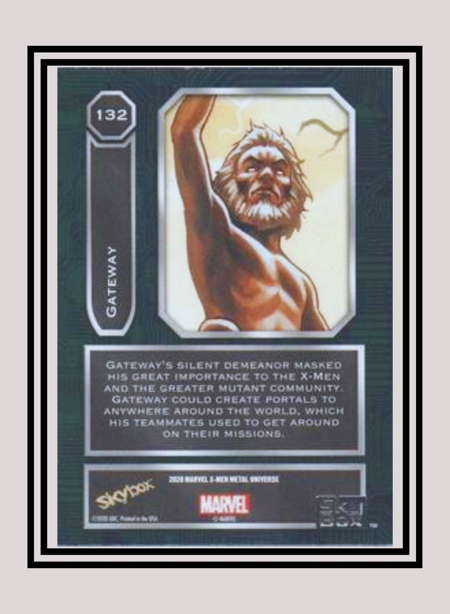 Marvel! 1x Gateway - Base High Series (#132 - 2021 Upper Deck X-Men Metal Universe)