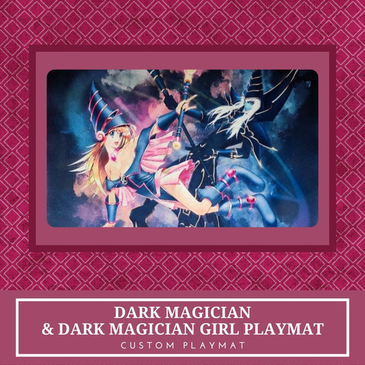 Yugioh! 1x Dark Magician & Dark Magician Girl (Custom Playmat)