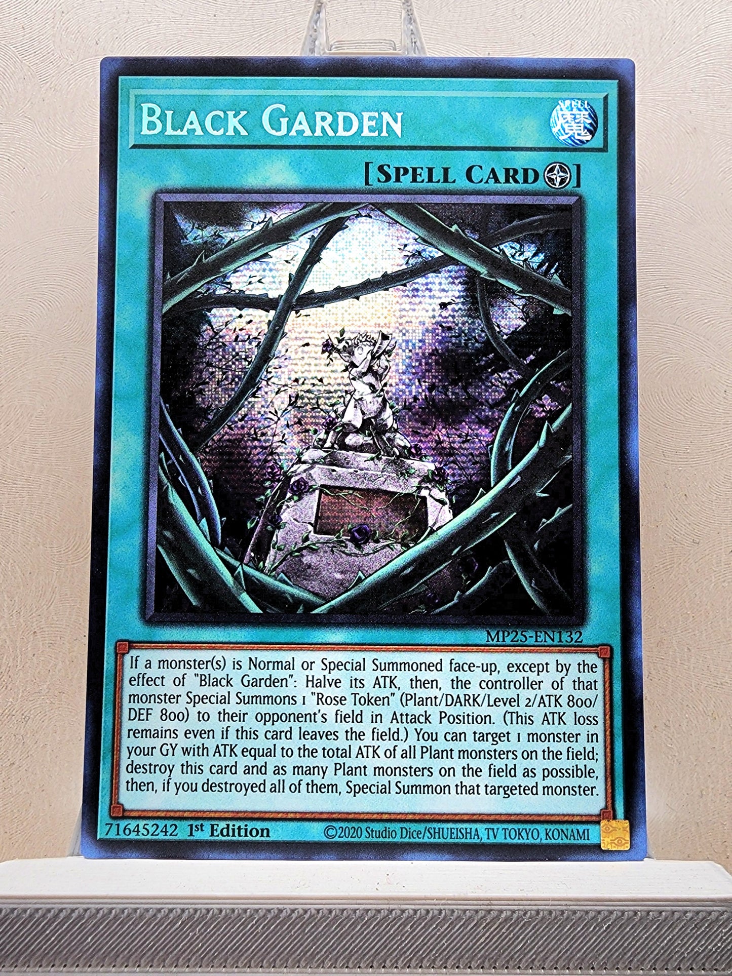 Yugioh! 1x Black Garden (MP25 - Prismatic Secret Rare) 1st Edition