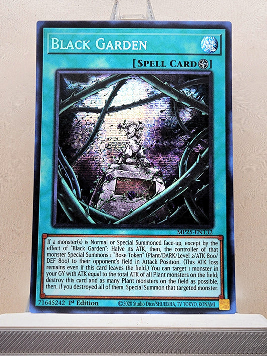 Yugioh! 1x Black Garden (MP25 - Prismatic Secret Rare) 1st Edition
