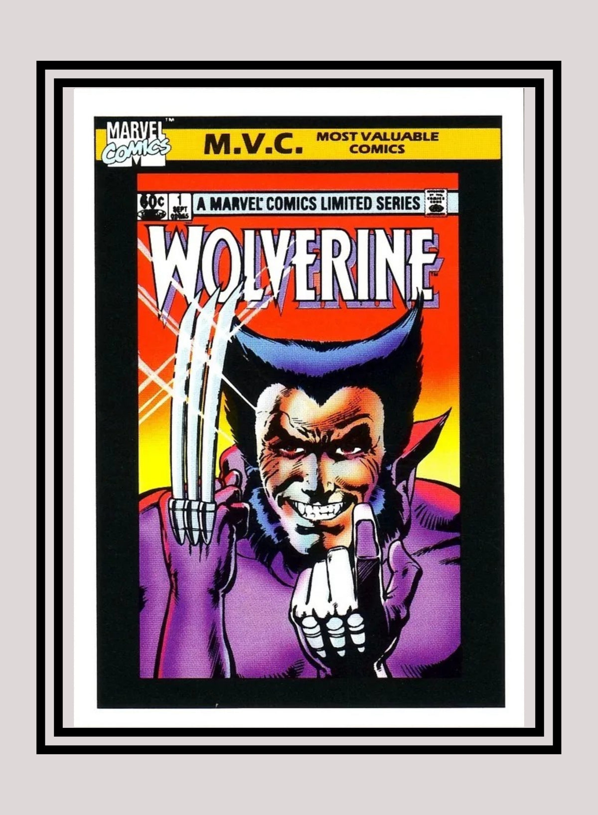 Marvel Mini Base Marvel! 1x Wolverine Mini-Series #1 - Base (#133 - 1990 Impel Marvel U ...