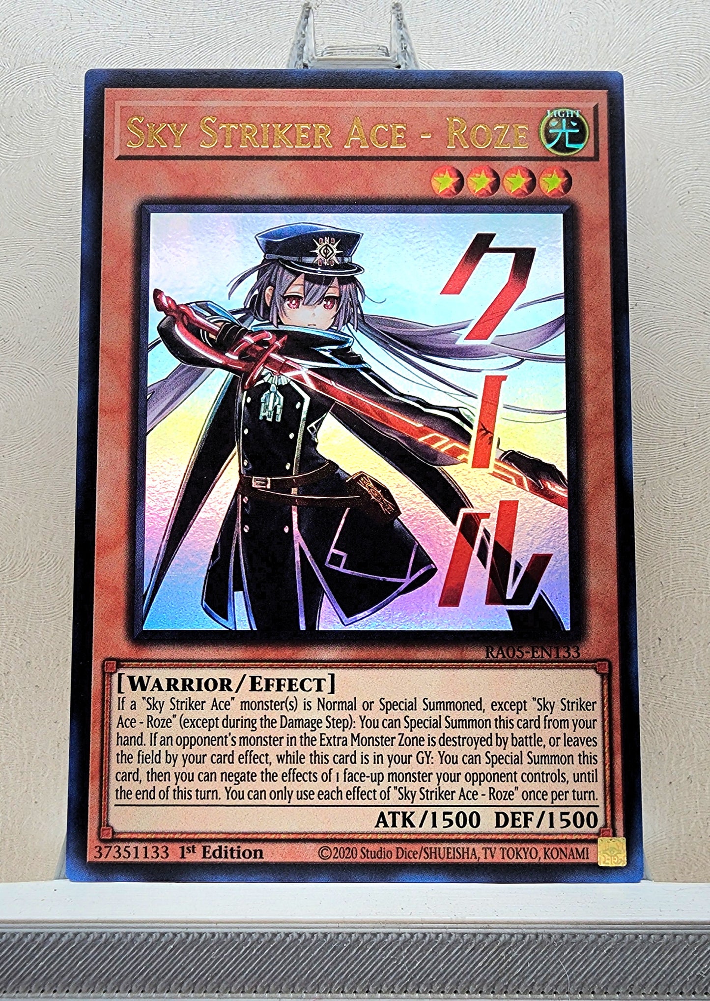 Yugioh! 1x Sky Striker Ace - Roze Stamp Artwork (RA05 - Ultra Rare) 1st Edition