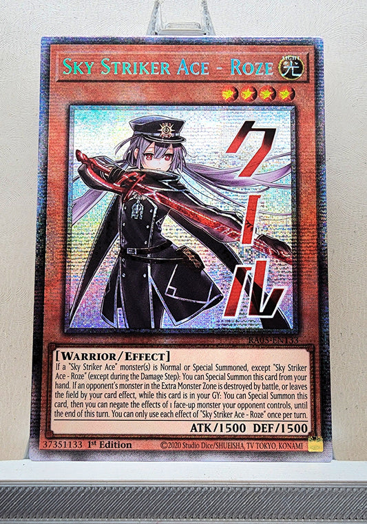 Yugioh! 1x Sky Striker Ace - Roze Stamp Artwork (RA05 - Starlight Rare) 1st Edition