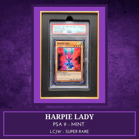 Yugioh! 1x Harpie Lady PSA 9 (LCJW - Super Rare)