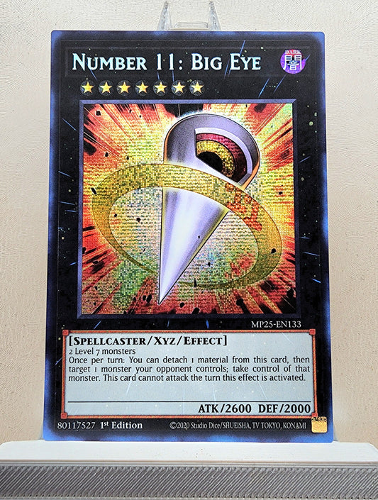 Yugioh! 1x Number 11: Big Eye (MP25 - Prismatic Secret Rare) 1st Edition
