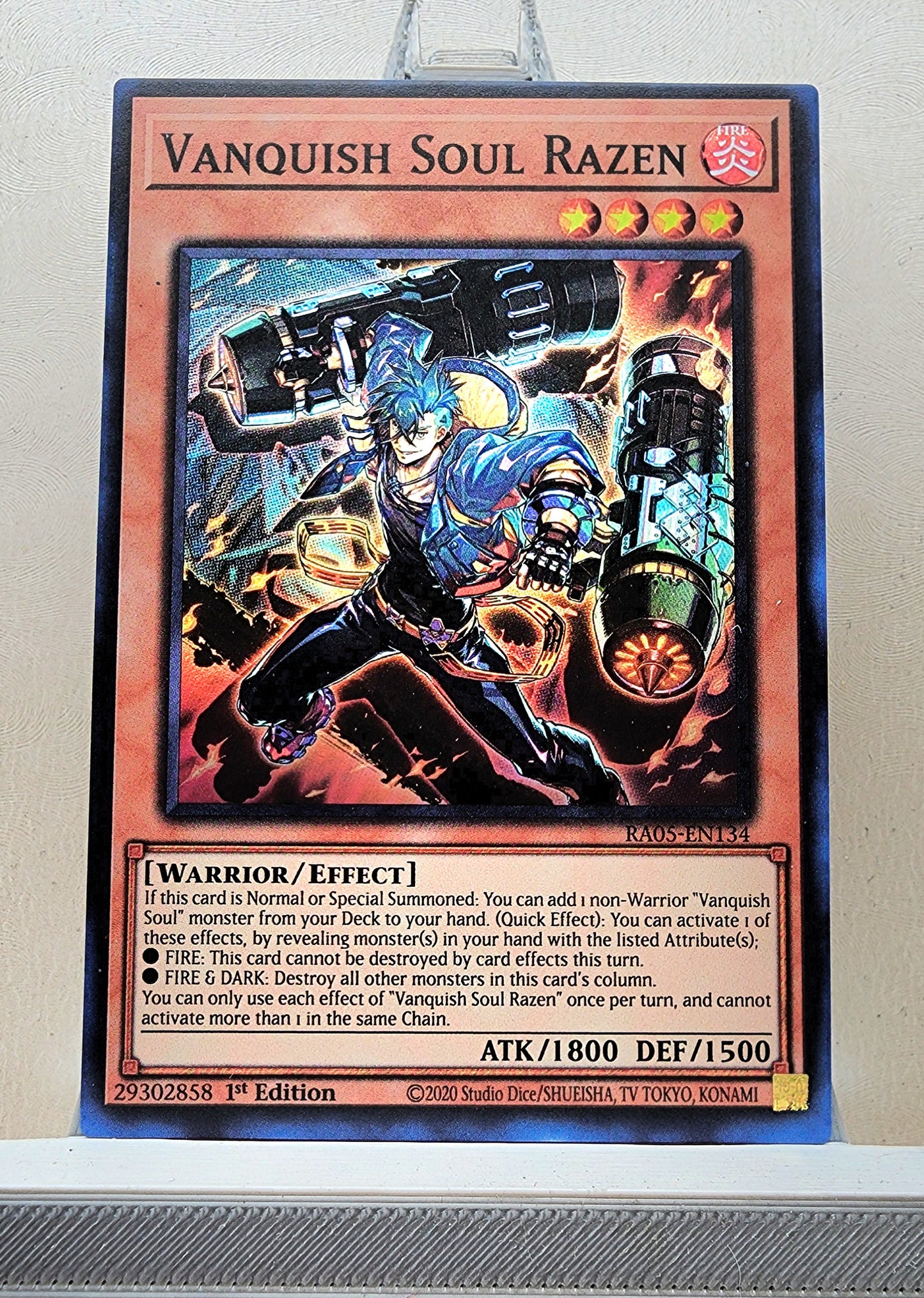 Yugioh! 1x Vanquish Soul Razen (RA05 - Super Rare) 1st Edition