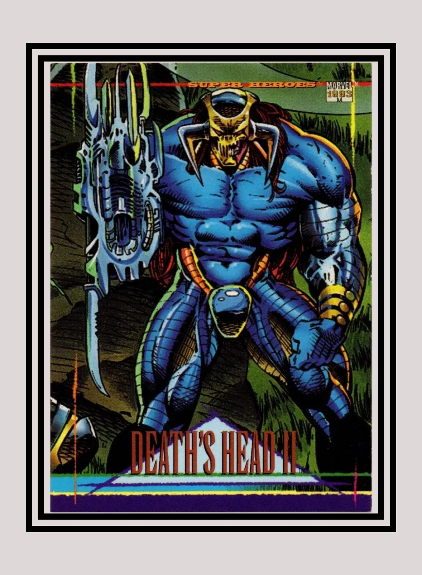 Marvel! 1x Death's Head II - Base (#134 - 1993 Skybox Marvel Universe Series 4)