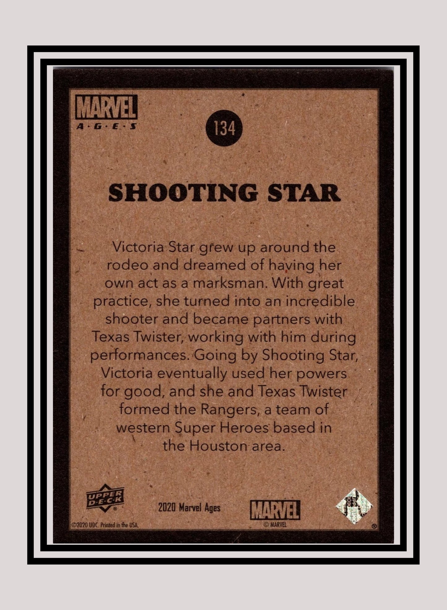 Marvel! 1x Shooting Star - Base (#134 - 2020 Upper Deck Marvel Ages)