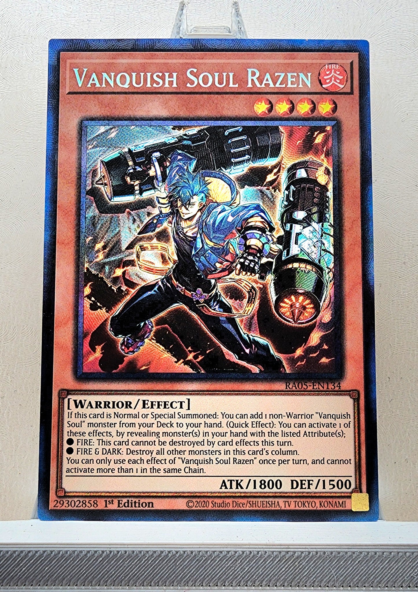 Yugioh! 1x Vanquish Soul Razen (RA05 - Prismatic Collectors Rare) 1st Edition