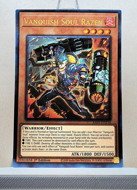 Yugioh! 1x Vanquish Soul Razen (RA05 - Prismatic Ultimate Rare) 1st Edition