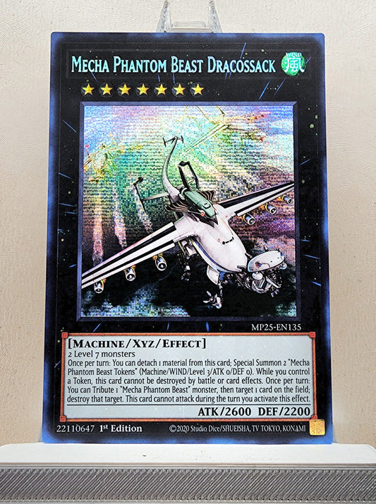 Yugioh! 1x Mecha Phantom Beast Dracossack (MP25 - Prismatic Secret Rare) 1st Edition