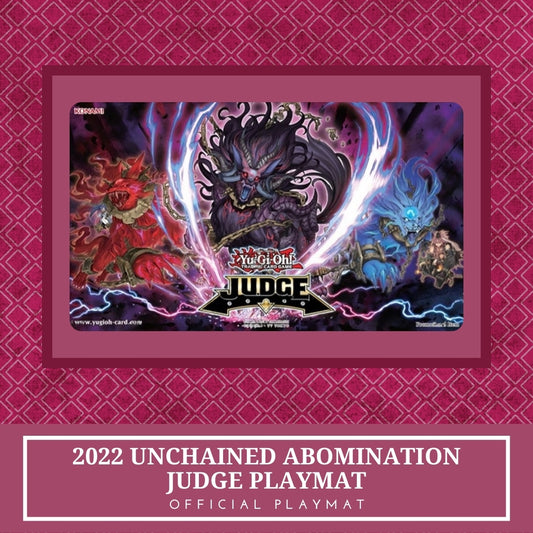 Yugioh! 1x 2022 Unchained Abomination Judge SEALED (Official Playmat)