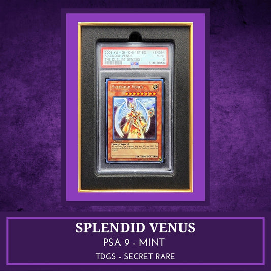 Yugioh! 1x Splendid Venus PSA 9 (TDGS - Secret Rare)