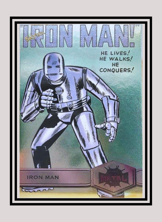 Marvel! 1x Iron Man - Base High Series (#136 - 2021 Upper Deck Spiderman Metal Universe)