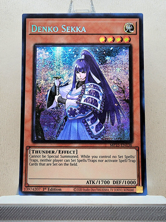 Yugioh! 1x Denko Sekka (MP25 - Prismatic Secret Rare) 1st Edition