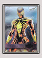 Marvel! 1x Iron Spider - Base High Series (#137 - 2021 Upper Deck Spiderman Metal Universe)