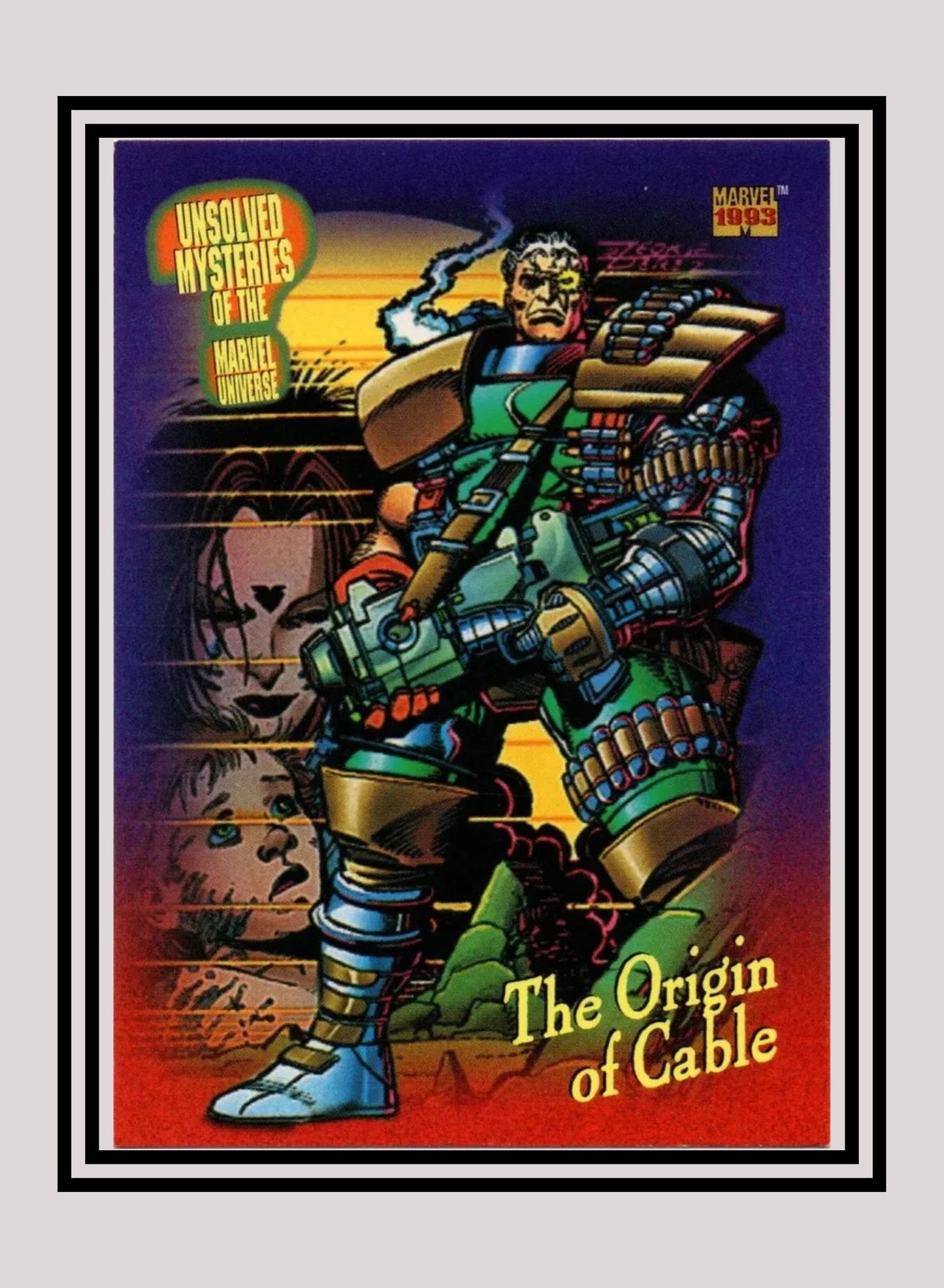 Marvel! 1x The Origin of Cable - Base (#137 - 1993 Skybox Marvel Universe Series 4)