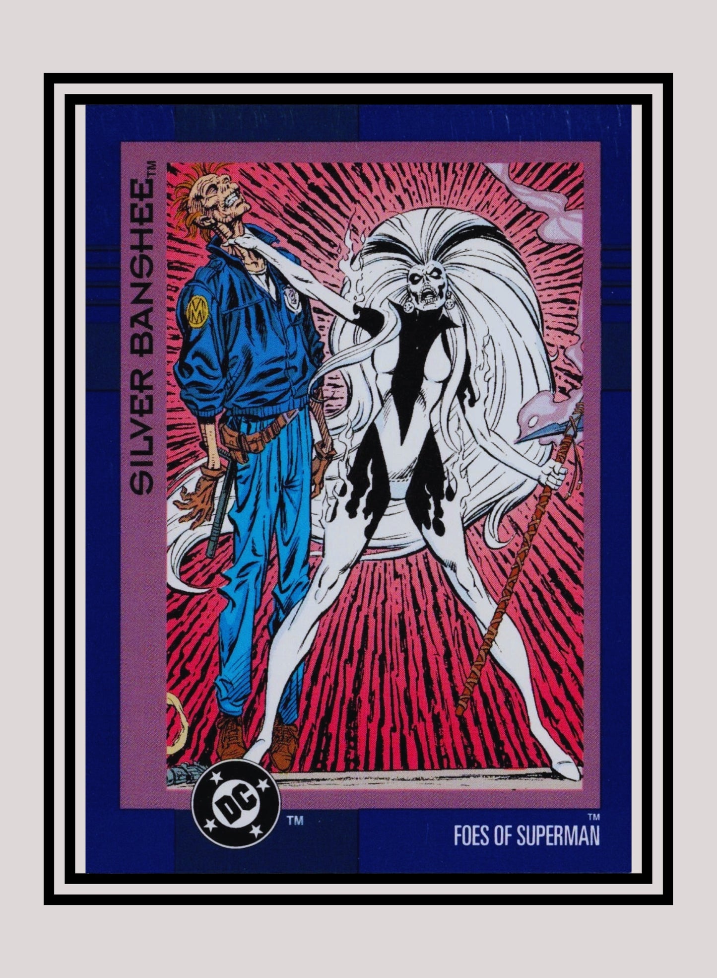 DC! 1x Silver Banshee - Base (#137 - 1993 Skybox DC Cosmic Teams)