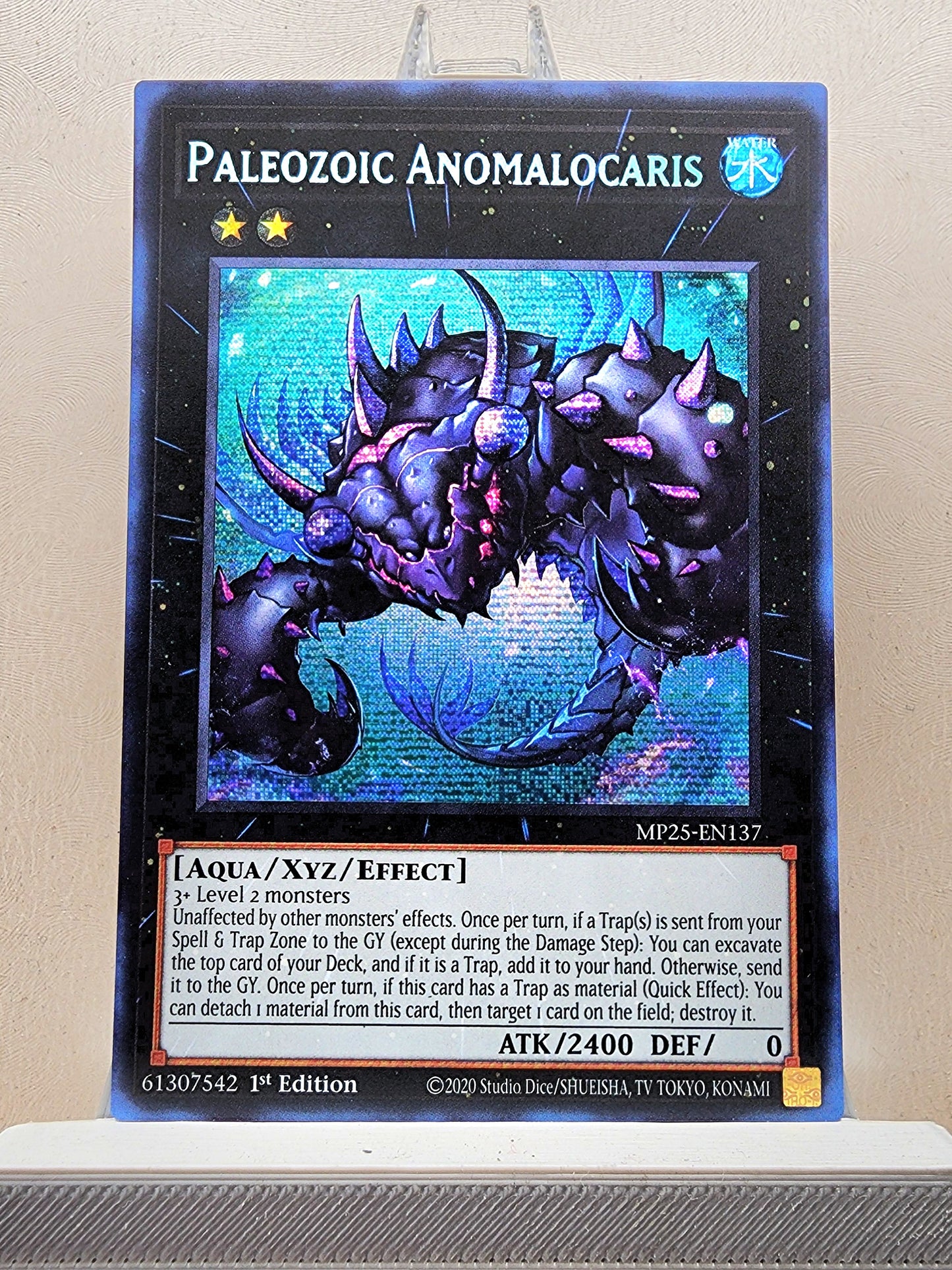Yugioh! 1x Paleozoic Anomalocaris (MP25 - Prismatic Secret Rare) 1st Edition