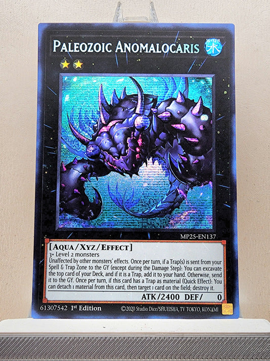 Yugioh! 1x Paleozoic Anomalocaris (MP25 - Prismatic Secret Rare) 1st Edition