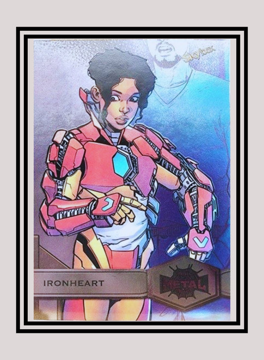 Marvel! 1x Ironheart - Base High Series (#138 - 2021 Upper Deck Spiderman Metal Universe)